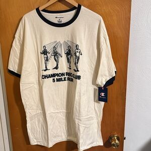 Champion Tshirt Mens 2XL Ringer Tee
